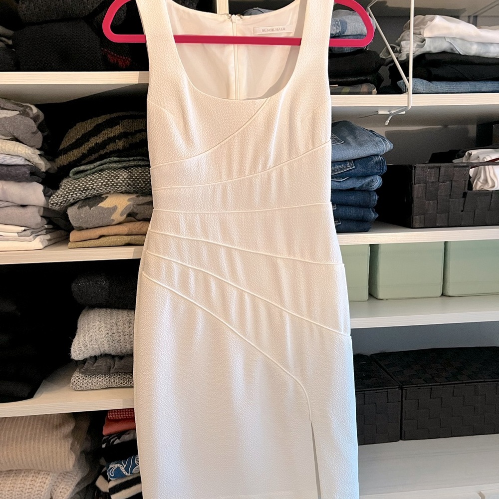 Black Halo White Dress. *Bridal Shower*